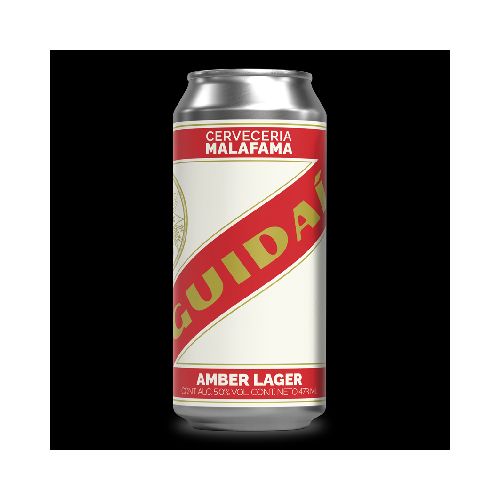 CERVEZA MALAFAMA GUIDAI AMBER LAGER 473 ML