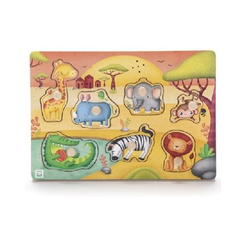 Puzzle Musical Animales De La Selva Ek6454 Impobarato