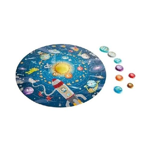 Juego Puzzle Sistema Solar Redondo Hp1625 Impobarato