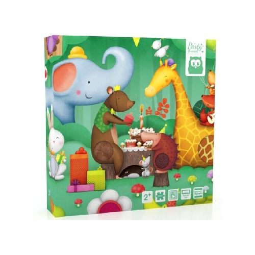 Puzzle Texturado, 16 Pzas – Animal Party Ek0807 Impobarato