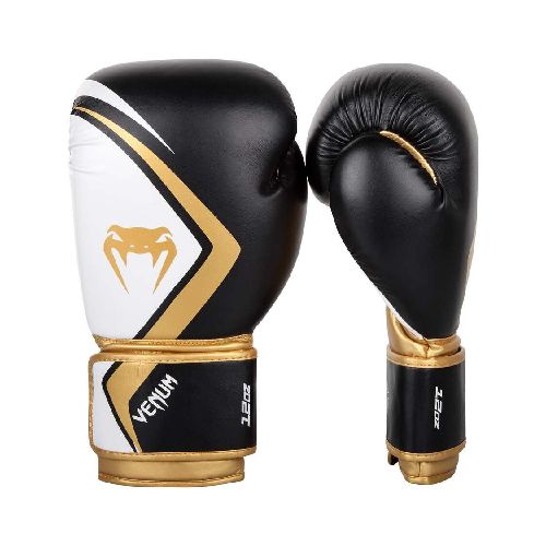 Guantes Boxeo Venum Contender 2.0 - Negro/Dorado-Blanco