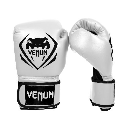 Guantes Boxeo Venum Contender - Blanco/Negro