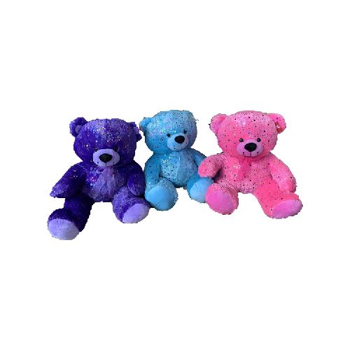 Peluche oso violeta celeste o rosado