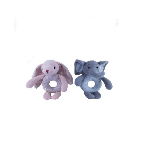 Peluche Conejo/ Elefante Sonajero Aro