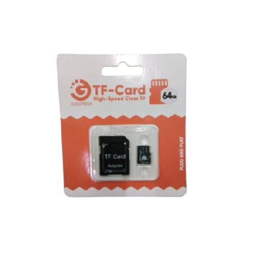 Memoria MicroSD Goldtech 64GB C10