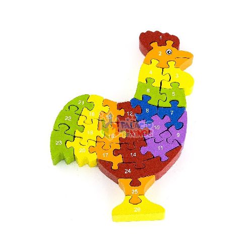 Puzzle 3D Gallo Madera