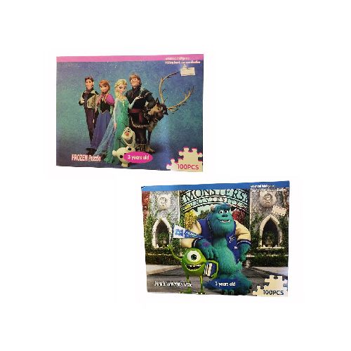 Puzzle Frozen / Monsters U. 100 pcs