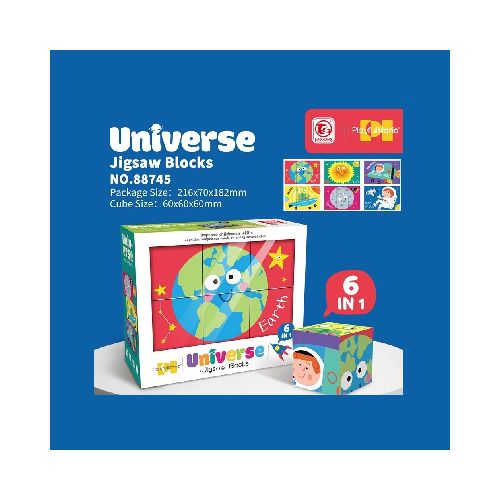 Puzzle Cubos Universo 6 en 1