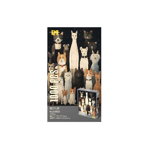 Puzzle 1000 pcs Perros y Gatos