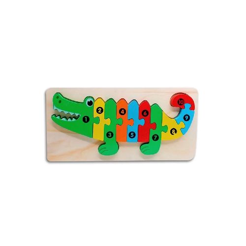 Puzzle Cocodrilo en Madera