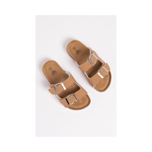 Sandalias con hebilla - Camel