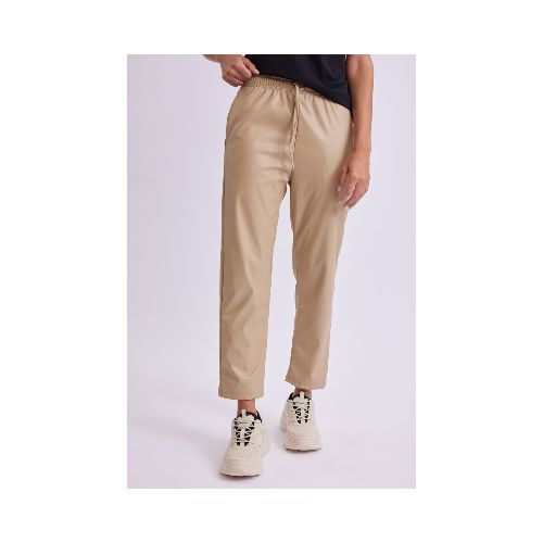 Pantalón pu - Beige