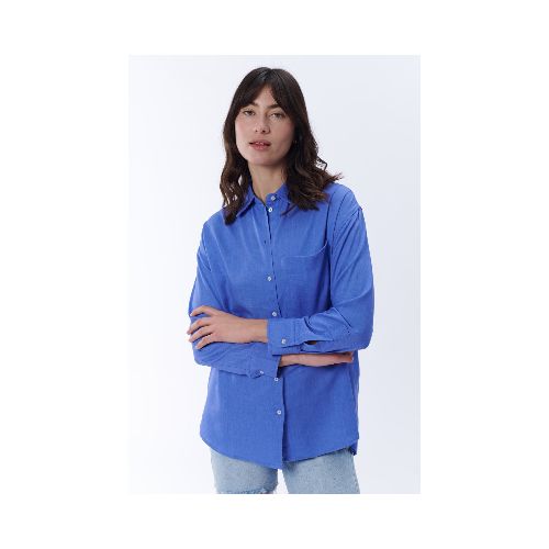 Camisa Con Lino - Lavanda