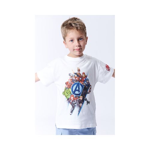 Remera estampada - Avengers Blanca