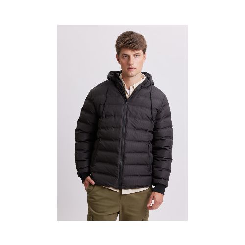 Campera de abrigo capitoneada - Negro