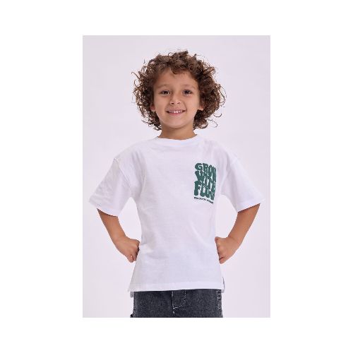 Remera estampa - Grow With De Flow Blanco