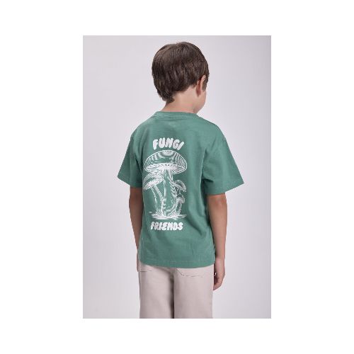 Remera estampa - Fungi Verde