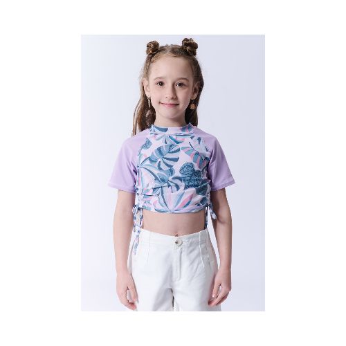 Remera Manga Corta Uv Tropical - Tropical Rosada