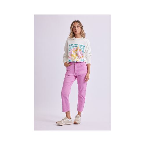 Pantalón Mom Fit - Rosa