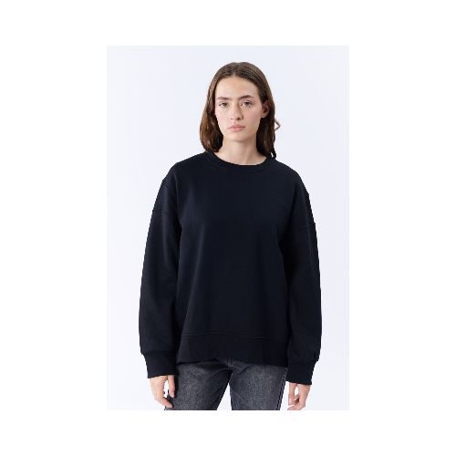 Buzo Oversize Cierre - Negro