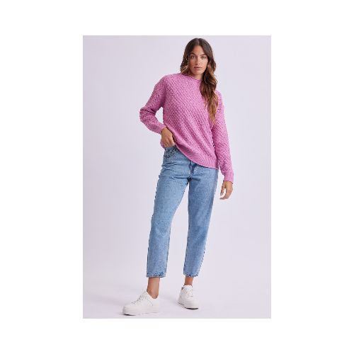 Pantalón de jean mom fit - Azul medio