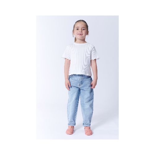 Pantalón jean slouchy - Azul Claro