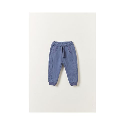 Pantalón deportivo con textura - Azul