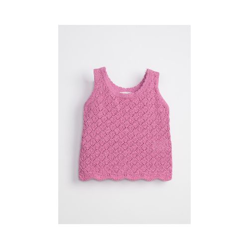 Musculosa Punto Tejida - Fucsia