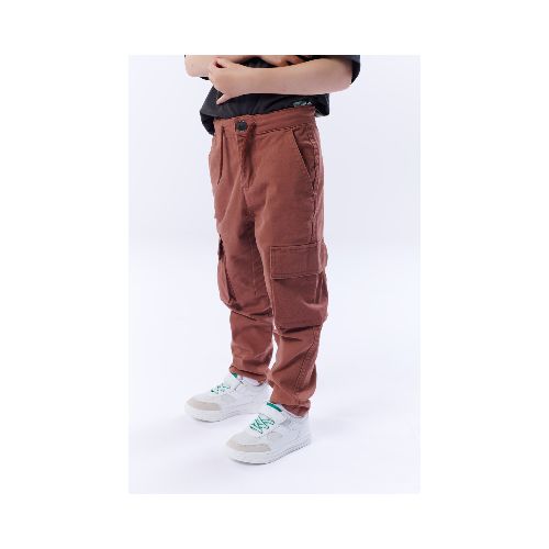 Pantalón Cargo Twill - Terracota