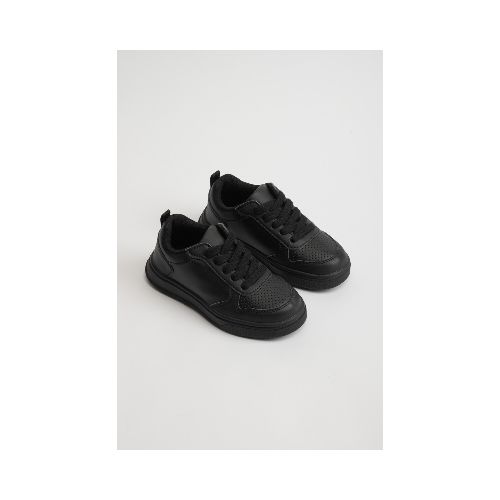 Zapatilla Cordones - Negro