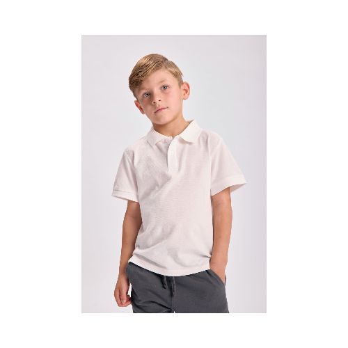 Remera polo pique - Blanco