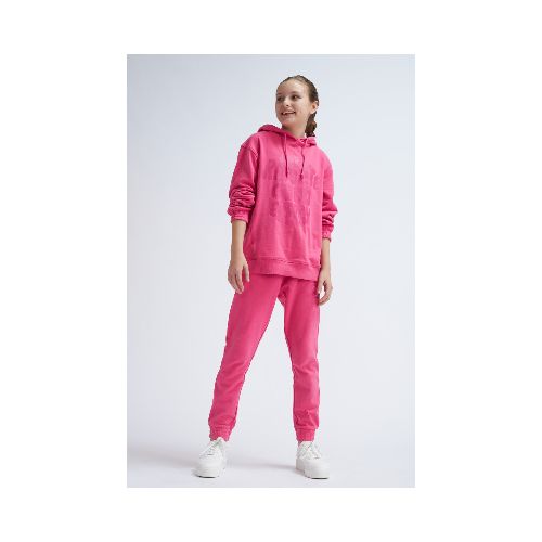 Pantalón deportivo liviano flor - - Flor- Fucsia