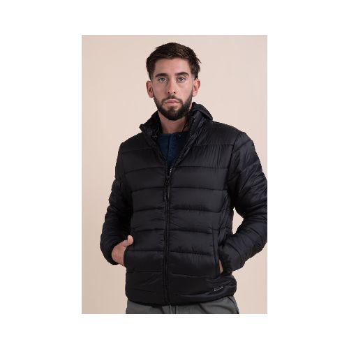 Campera con capucha - Negra