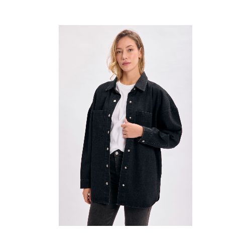 Sobrecamisa jean - Negro