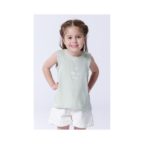 Musculosa Básica - Cool verde pastel