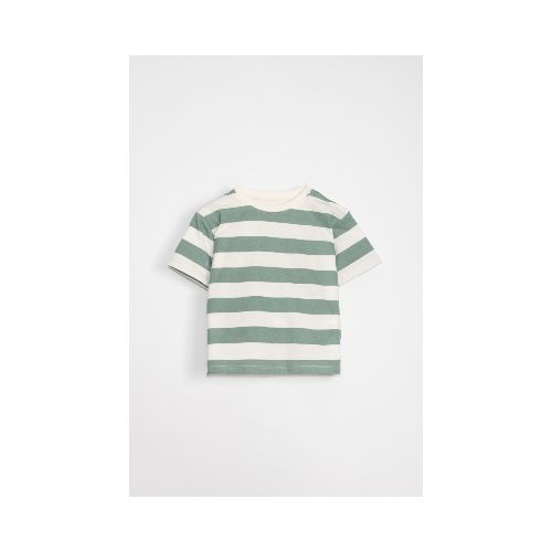 Remera oversize estampa - Rayas Verde