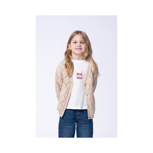 Cardigan Punto - Beige melange