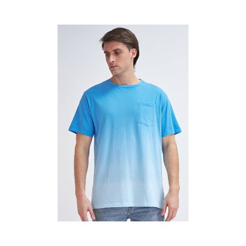 Camiseta manga corta tye dye - Turquesa