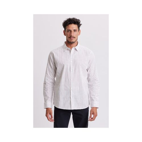 Camisa de vestir fantasía rayas - Blanca