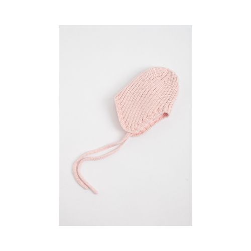 Gorro bonete de punto - Rosa