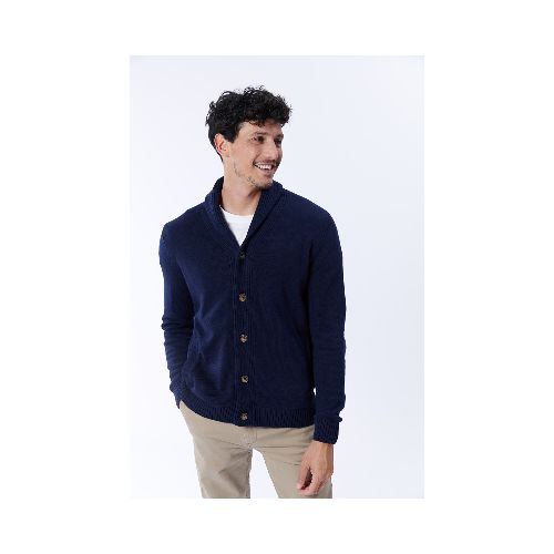 Cardigan Tejido - azul marino