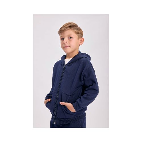 Campera deportiva básica - Azul Marino