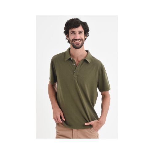 Camiseta manga corta polo - Verde