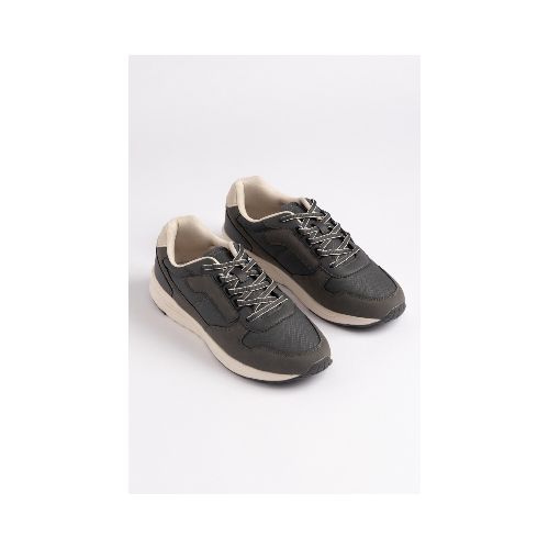 ZAPATILLA ACORDONADA DEPORTIVA COMBINADO - Gris