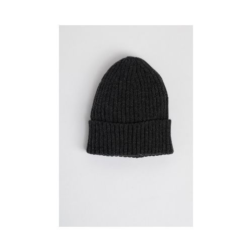 Gorro Rib - Gris oscuro melange