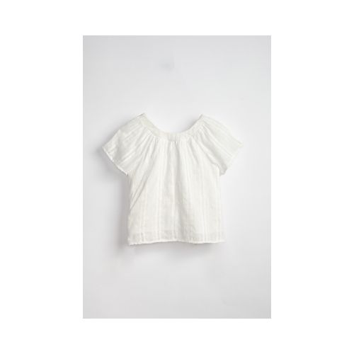 Blusa Broderie - Crudo