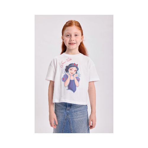 Remera estampa - Blancanieves Blanco