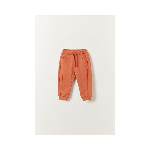 Pantalón deportivo combinado - Terracota