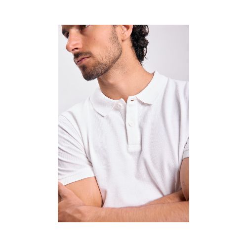 Remera polo piqué - Blanca