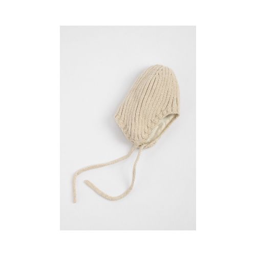 Gorro bonete de punto - Beige